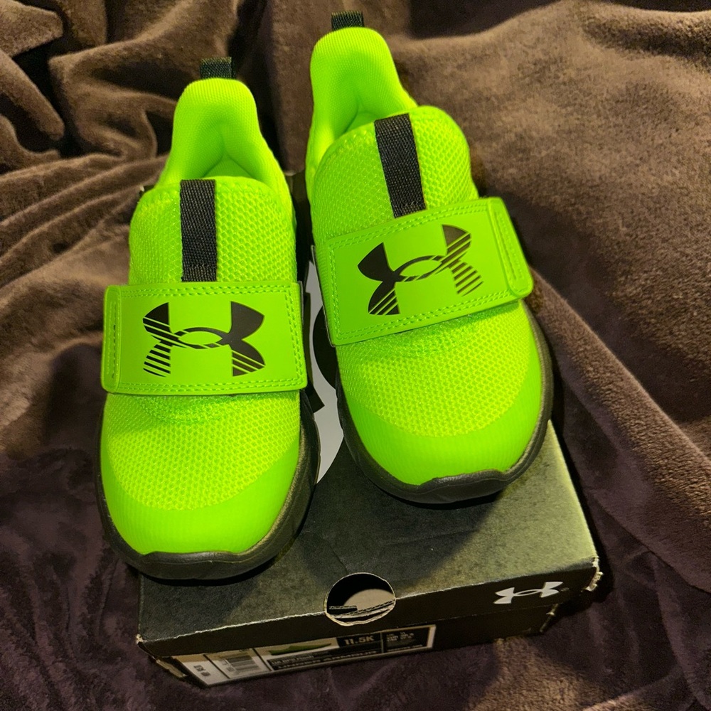 Under Armour Kids' Neon Green Sneakers